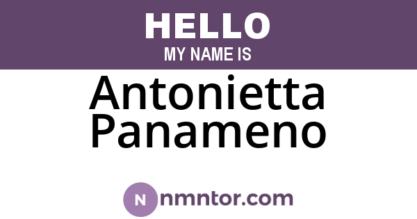 Antonietta Panameno