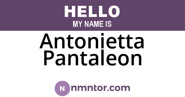 Antonietta Pantaleon