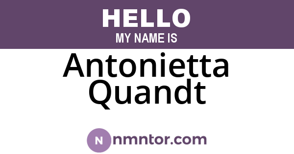 Antonietta Quandt