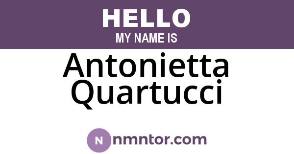 Antonietta Quartucci