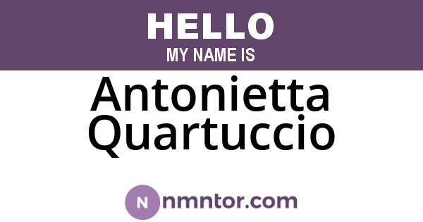 Antonietta Quartuccio