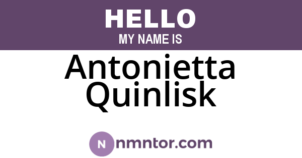 Antonietta Quinlisk