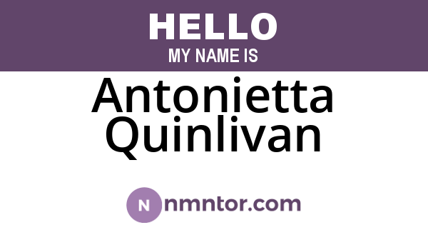 Antonietta Quinlivan