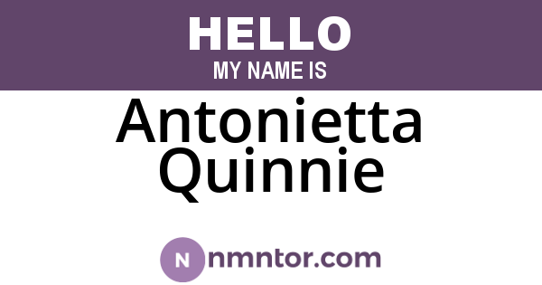 Antonietta Quinnie