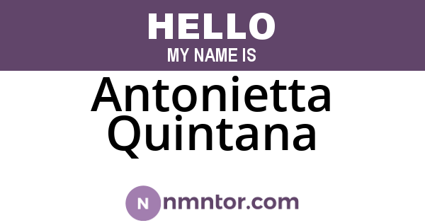 Antonietta Quintana
