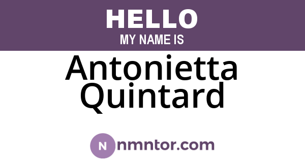 Antonietta Quintard
