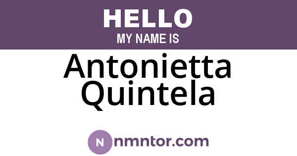 Antonietta Quintela