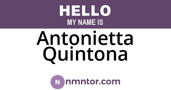 Antonietta Quintona