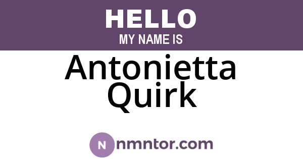 Antonietta Quirk