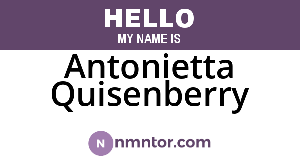 Antonietta Quisenberry