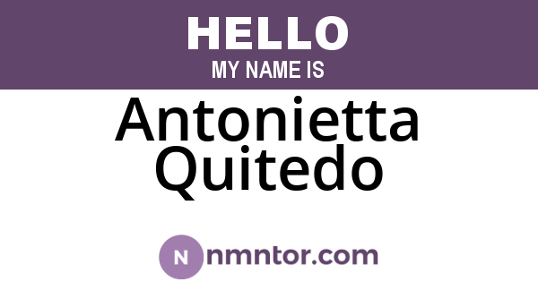 Antonietta Quitedo