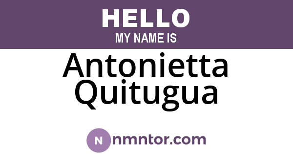 Antonietta Quitugua