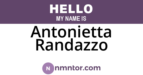 Antonietta Randazzo