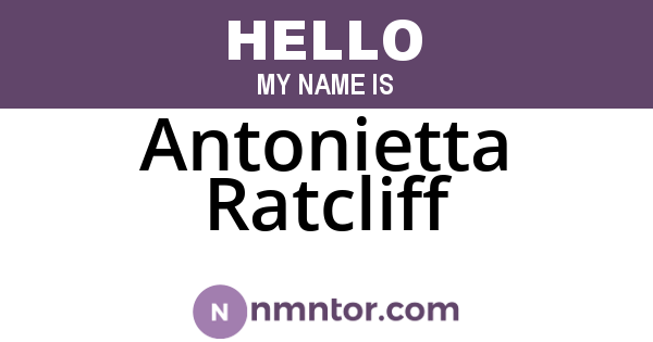 Antonietta Ratcliff
