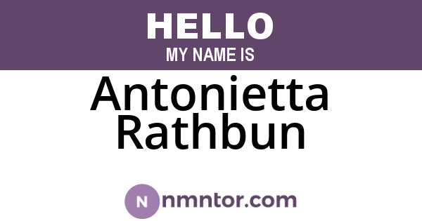 Antonietta Rathbun