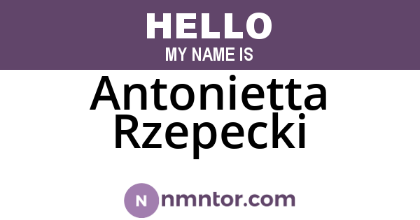 Antonietta Rzepecki