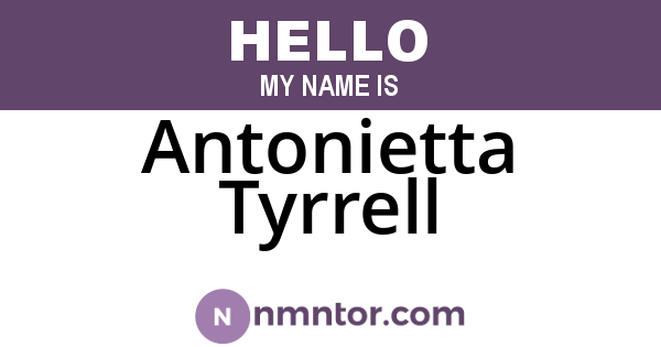 Antonietta Tyrrell