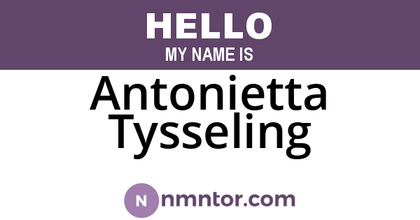 Antonietta Tysseling