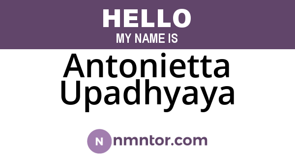 Antonietta Upadhyaya