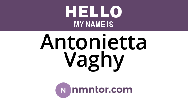 Antonietta Vaghy
