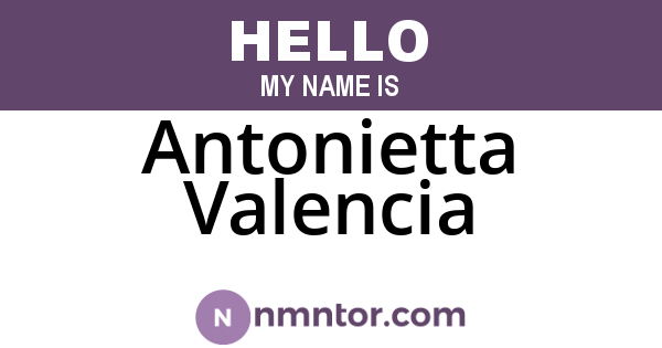 Antonietta Valencia