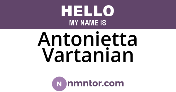 Antonietta Vartanian