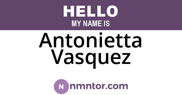 Antonietta Vasquez