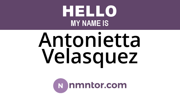 Antonietta Velasquez