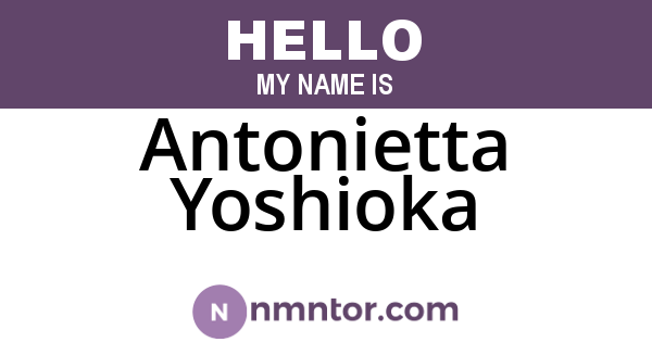Antonietta Yoshioka