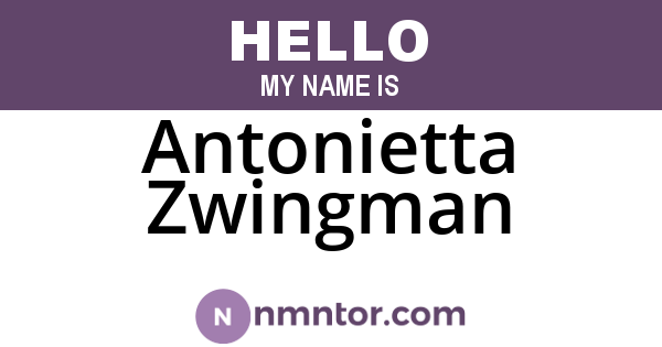 Antonietta Zwingman