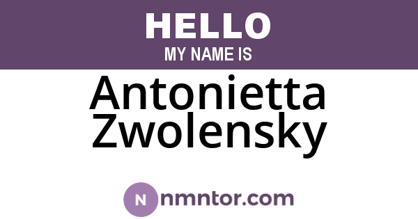 Antonietta Zwolensky