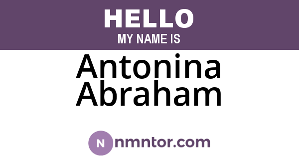 Antonina Abraham