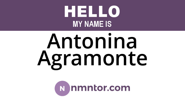 Antonina Agramonte