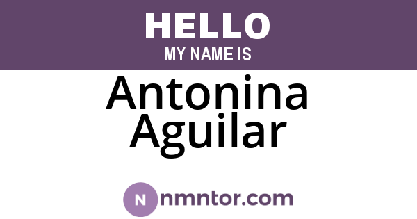 Antonina Aguilar