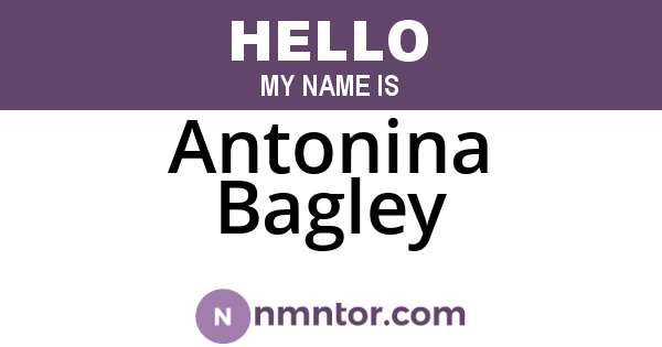 Antonina Bagley