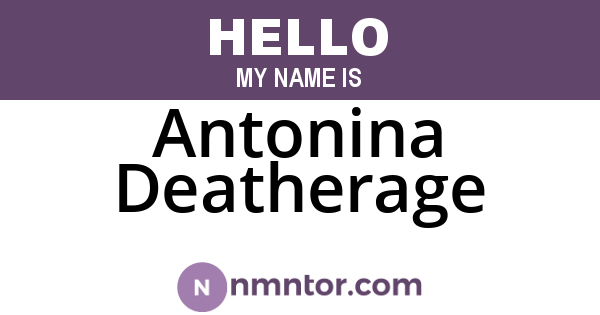 Antonina Deatherage