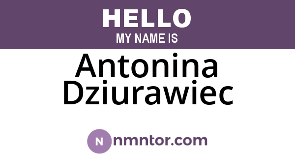Antonina Dziurawiec