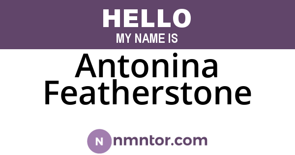 Antonina Featherstone
