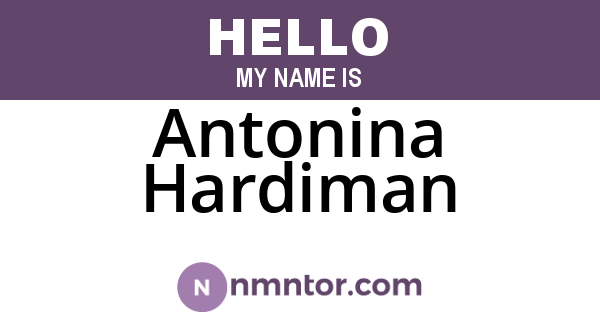 Antonina Hardiman