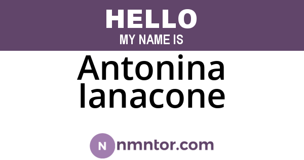 Antonina Ianacone