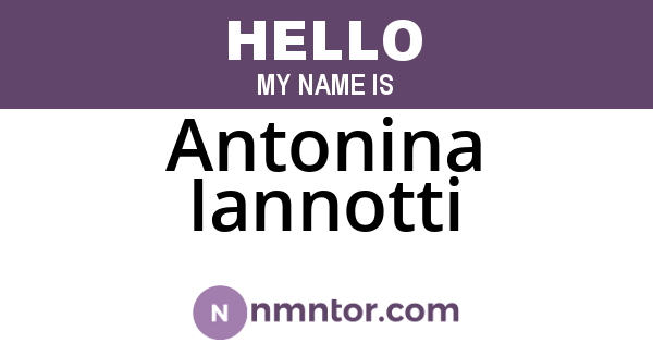 Antonina Iannotti