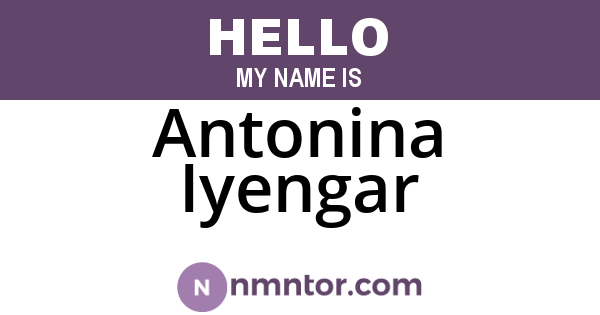 Antonina Iyengar