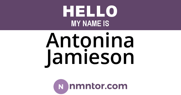 Antonina Jamieson