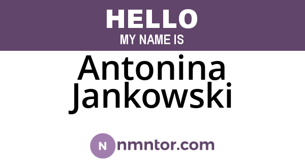 Antonina Jankowski