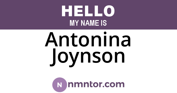 Antonina Joynson
