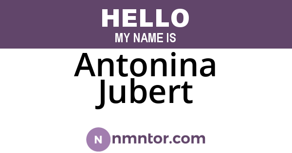 Antonina Jubert