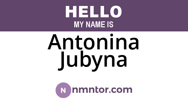 Antonina Jubyna