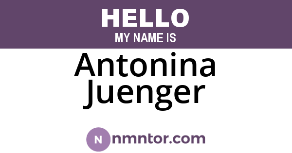 Antonina Juenger