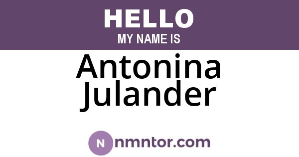 Antonina Julander