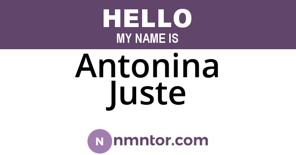 Antonina Juste